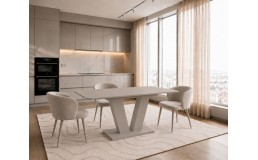 Кухонний стіл на одній ніжці TORINO K, кашемір РD