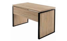 Стіл письмовий Бюро чорний/дуб сонома 1200х600х750Н