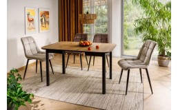 Стул CHIC VELVET черный каркас / беж BLUVEL 28