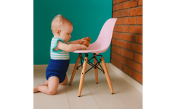 Стілець дитячий Тауер Baby пластиковий рожевий