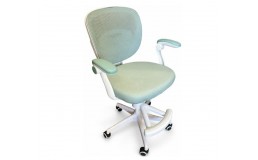 Крісло обертове дитяче з підставкою для ніг PERFECT KIDS GREEN