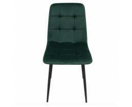Стул велюровый PM-003 Perfect Home Україна, черный каркас/Sic Velluto 10 Dark Green