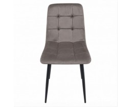 Стул велюровый PM-003 Perfect Home Україна, черный каркас/Sic Velluto 16 Grey
