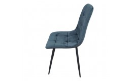 Стул велюровый PM-003 Perfect Home Україна, черный каркас/Sic Velluto 19 Graphite