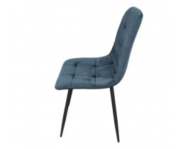 Стул велюровый PM-003 Perfect Home Україна, черный каркас/Sic Velluto 19 Graphite