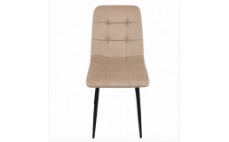 Стул велюровый PM-003 Perfect Home Україна, черный каркас/Sic Velluto 2 Beige