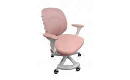 Кресло вращающееся детское с подставкой для ног PERFECT KIDS PANDA PINK