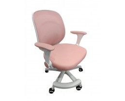 Кресло вращающееся детское с подставкой для ног PERFECT KIDS PANDA PINK