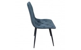 Стул велюровый PM-001 Perfect Home Україна, черный каркас/Sic Velluto 19 Graphite