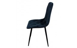 Стул велюровый PM-001 Perfect Home Україна, черный каркас/Sic Velluto 20 Black