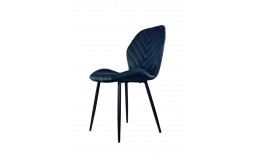 Стул велюровый PM-006 Perfect Home Україна, черный каркас/черный