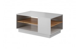 Стол журнальный Perfect Home 3Д / 3D 100 Белый/дуб золотой крафт