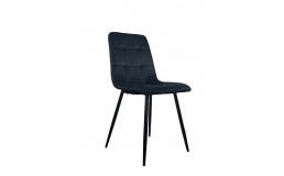 Стул велюровый PM-003 Perfect Home Україна, черный каркас/черный
