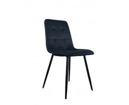 Стул велюровый PM-003 Perfect Home Україна, черный каркас/черный