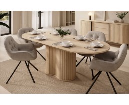 Стол раскладной Perfect Home Ловые / Lovi 180-220 Дуб кремона