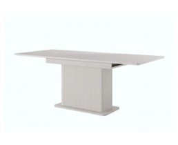 Стол на одной ножке Perfect Home Lante 160–200. Стол кухонный бежевый
