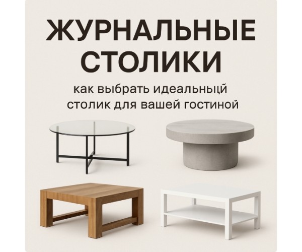 Журнальные столики: как выбрать стильный и функциональный вариант для вашей гостиной