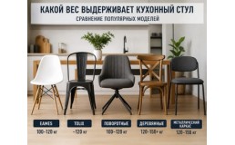 Какой вес выдерживает кухонный стул: без иллюзий и маркетинга
