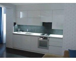 Кухня на замовлення з акриловими фасадами AGT Білий Глянець, 2800 мм