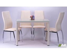 Обідній комплект стіл Ронда + стільці Ніколас AMF