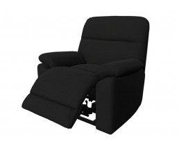 Черное кресло реклайнер с электропроводом для салона красоты. Вариант 1.  Видео. 3D Обзор