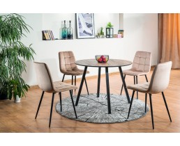 Комплект стол Oakland + стулья Mila Velvet 4 шт. (Signal)