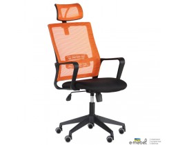Кресло Matrix HR сиденье Сидней 07/спинка Сетка Line-07 оранж