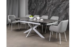 Керамический стол Тициано TML-1150 деликато грей + белый