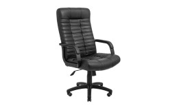 Кресло Атлант – комплектация Пластик Рич – механизм M-1 (Tilt) – обивка Канзас Черный