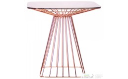 Стол Tern, rose gold, glass top