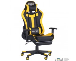 Кресло VR Racer Dexter Rumble черный/желтый