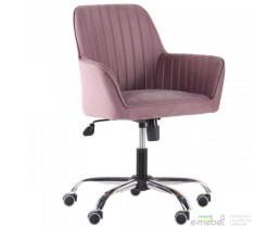 Кресло Аспен хром ткань Flox 77 лиловый со штрихкодом EAN