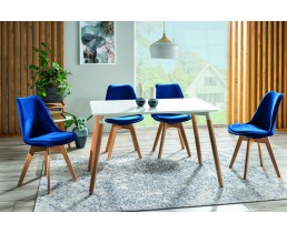 Комплект стол Nolan + стулья Dior buk Velvet 4 шт. (Signal)