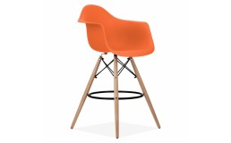 Стул барный высокий оранжевый Тауэр Вуд Eames