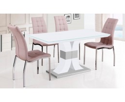Комплект стол Космо белый и стулья Марс 