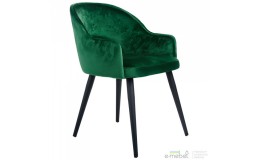 Крісло Aranguiz чорний/зелений