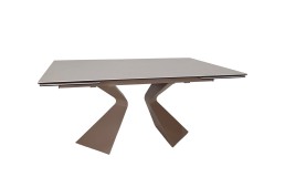 Стіл LAURA CERAMIC 160(240)*90 бежевий мат/бежевий