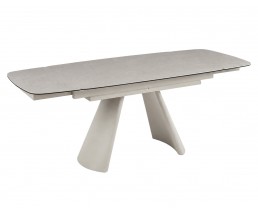 Стіл BROOKLYN CERAMIC 140(200)*80 сірий мат/кашемір
