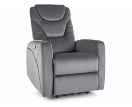 Крісло розкладне KRONOS VELVET сіре BL.14