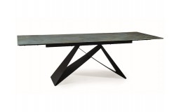 Стіл WESTIN CERAMIC 160(240)*90 бірюза OSSIDO VERDE/чорний мат