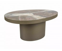 Журнальный столик GUSTO B CERAMIC коричневый PATAGONIA/медный 98*73