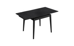 Стол AVENTO CERAMIC 80(130)*80 черный/черный