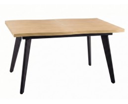 Стіл FRESNO 150(210)*90 дуб/чорний каркас