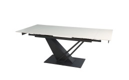 Стіл FERNANDO CERAMIC 140(200)*90 бежевий/чорний