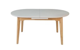 Стіл ALBERTO CERAMIC 160(200)*90 бежевий мат/дерево