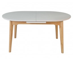 Стіл ALBERTO CERAMIC 160(200)*90 бежевий мат/дерево