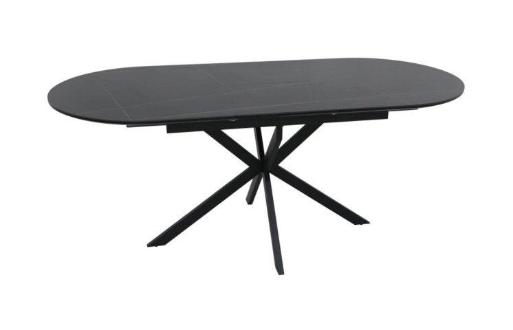 Стол GASTON CERAMIC 140(180)*80 черный