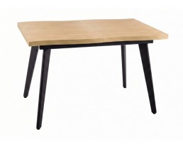Стіл FRESNO 120(180)*80 дуб/чорний каркас