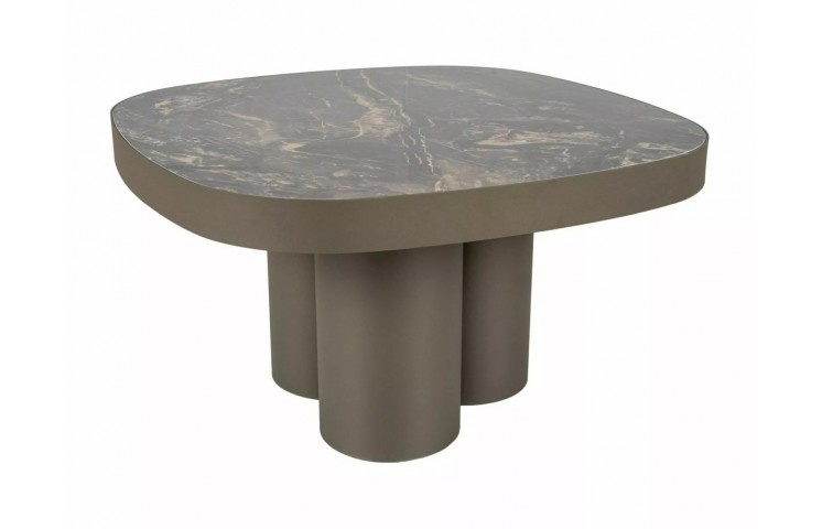 Журнальный столик STELLA B CERAMIC черный VULCANO/медный 75*75