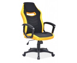Кресло поворотное CAMARO черное/желтое